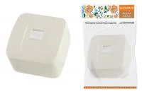 Розетка TФ (RJ-11) открытой установки IP20, сл. кость "Дача" Народная