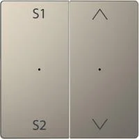 Клавиша Merten D-Life PlusLink для 2-кл. выкл. с S1/S2 вверх/вниз SD никель SchE MTN5227-6050