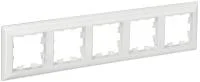 Рамка 5-м BRITE РУ-5-Бр бел./бел. IEK BR-M52-12-K01