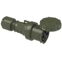 234-6u PCE Розетка кабельная 63А/400V/3P+E/IP67 цвет бронзово-зеленый