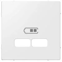 Накладка центральная Merten для механизма USB 2.1А SM полярный бел. SchE MTN4367-0319