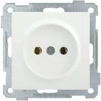 Розетка 1-м СП Bolero РС10-1-0-Б 10А IP20 без заземл. механизм бел. IEK ERB10-K01-10-1
