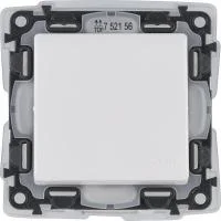 Механизм переключателя 1-кл. СП Valena Life 10А IP44 250В 10AX с лиц. панелью безвинт. зажимы бел. Leg 752156