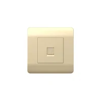 Розетка компьютерная 1-м NEW3-E RJ45 шампань CHINT 431416