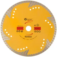 Диск отрезной алмазный сегментный с защитными секторами Profi Plus 230х3.0х8.3х22.2мм Cutop 67-416