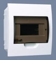 Корпус встраиваемый ЩРВ-П-8 22х20х9 8мод. IP41 пластик. DEKraft 31003DEK