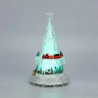 Фигура светодиодная "Новогодний поезд с мелодией" 30.5см RGB на подставке Neon-Night 513-025