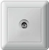Коннектор TV антенны 1-м СП W59 в сборе оконечная бел. SchE RTS-151-18