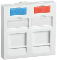 Вставка для 2 мод. Keystone Jack 45х45мм с маркером ITK CS6-22M
