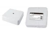 Коробка распаячная КР 75х75х20 ОП белая, IP40, с клем. колодкой,  инд. штрихкод TDM