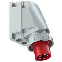 535-6 PCE Вилка настенная 63А/400V/3P+N+E/IP67