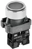 Кнопка LA167-BAF22 d22мм 1р черн. IEK BBT20-BAF22-2-22-67-K02