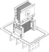 Секция фланцевая Тип2 5000А Al 3L+N+1/2PE IP55 тран. IEK LB-5000A5-35-F-F2