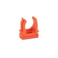 Держатель для труб (клипса) d16мм оранж. (уп.10шт) Plast EKF derj-z-16o
