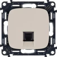 Механизм розетки телефонной Valena Allure 1 выход RJ11 с лиц. панелью сл. кость Leg 753838