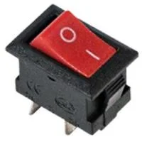 Выключатель клавишный 250В 3А (2с) ON-OFF Micro RWB-101 красн. Rexant 36-2011