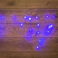 Гирлянда "Айсикл" (бахрома) 1.8х0.5м 48LED син. 3Вт 230В IP20 провод прозр. Neon-Night 255-013