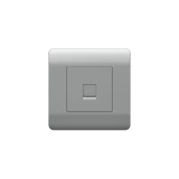 Розетка компьютерная 1-м NEW3-E RJ45 серебр. CHINT 431417