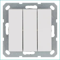 Выключатель 3-кл. 10А IP20 механизм бел. глянцевый Jasmart G3031W