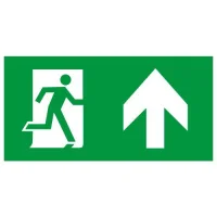 Этикетка самоклеящаяся INFO-SSA-127 бэклит 259х135мм Человек-стрелка-вверх зеленая SSA-103 ЭРА Б0064714