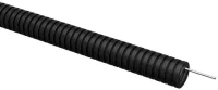 Труба гофрированная ПВХ d20мм с протяжкой черн. (уп.100м) ELASTA IEK ET-TG21-121-020-100-K02