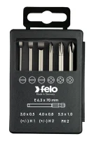 Набор бит SL/H (+/-) Industrial 73мм в кейсе (уп.6шт) Felo 03292716