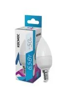 Лампа светодиодная 6.5Вт свеча 4500К бел. E14 220В КОСМОС LkecLED6.5wCNE1445