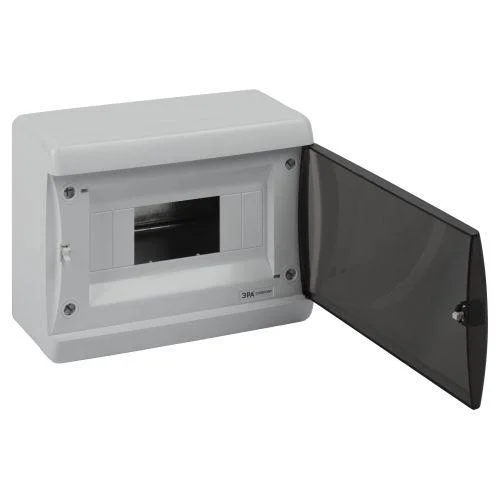 Корпус пластиковый навесной ЩРН-П-8 ЭРА COMFORT IP41 прозр. крышка бел. ЭРА Б0067224