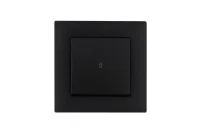 Выключатель проходной 1-клав. Karea RIZZ STAR чер. Makel 88054005