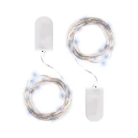 Гирлянда DC-G05-20WS2 20LED 2xCR2032 (в компл.) бел. (уп.2шт) ФАZА 5048010
