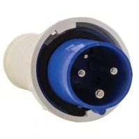 Вилка переносная 033 63А 2P+PE 220В IP67 EKF ps-033-63-220