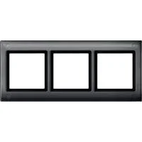 Рамка 3-м Merten с винт. креп. aquadesign SchE MTN401314