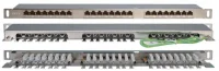 Патч-панель PPHD-19-24-8P8C-C6-SH-110D высокой плотн. 19 дюйм 0.5U 24 порта RJ45 кат. 6 Dual IDC экран. Hyperline 46091 Патч-панель PPHD-19-24-8P8C-C6-SH-110D высокой плотн. 19 дюйм 0.5U 24 порта RJ45 кат. 6 Dual IDC экран. Hyperline 46091