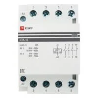 Контактор модульный КМ 16А 2NО+2NC (3 мод.) PROxima EKF km-3-16-22