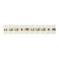 Маркеры для JXB-ST 1.5 с символами "L1. L2. L3. N. PE" (уп.10шт) PROxima EKF zb-st-1.5-L-1-3