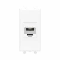Розетка телефонная 1мод. Avanti "Белое облако" RJ12 без шторок модульная механизм DKC 4400611