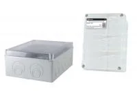 Распаячная коробка ОП 240х195х90мм, пр. крышка, IP55, мон. плата, каб. ввод. d28-3шт., d37-2шт., TDM