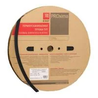 Трубка термоусадочная ТУТ нг 3/1.5 черн. (уп.200м) PROxima EKF tut-3-b