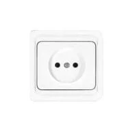 Розетка 1-м СП Валери 16А IP20 без заземл. бел. UNIVersal В0022