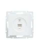 Розетка телефонная СП Vesna евро стандарт механизм бел. LEZARD 742-0288-137