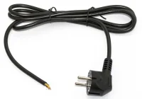 Кабель PWC-SHM-OE-1.8-BK с вилкой Schuko (open end) длиной 1.8м (3х0.75кв.мм) черн. Hyperline 229244
