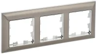 Рамка 3-м BRITE РУ-3-Бр хром/никель IEK BR-M32-12-4-K23