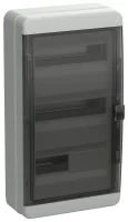 Корпус пластиковый КМПн-36 IP65 черн. прозр. дверь TEKFOR IEK TF5-KP72-N-36-65-K03-K02