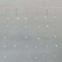 Гирлянда светодиодная "Светодиодный Дождь" 2х1.5м 150LED бел. 5.1Вт 230В IP44 эффект мерцания прозр. провод Neon-Night 235-515