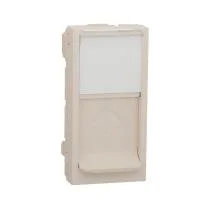 Панель лицевая 1-мод. UNICA MODULAR одиночная RJ45 без коннектора беж. SchE NU941044