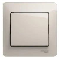 Выключатель 1-кл. СП Glossa 10А IP20 (сх. 1) 10AX в сборе молочн. SE GSL000912