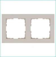 Рамка 2-м G-Classic тауп Jasmart G1002T