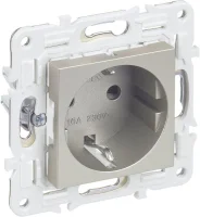 Розетка SKANDY 16А с заземл. защ. штроки SK-R04Sh шампань IEK SK-R14-16-K37