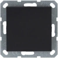 Выключатель 1-кл. 10А IP20 механизм черн. матовый soft touch Jasmart G3011PB