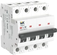 Выключатель автоматический модульный 4п L 32А M06N-DC ARMAT IEK AR-M06N-4-L032DC